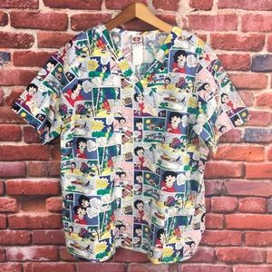 Betty Boop Scrub Uniform Sz XL
